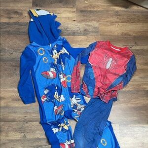 New Mix Blue and Red Superhero Pajama Set